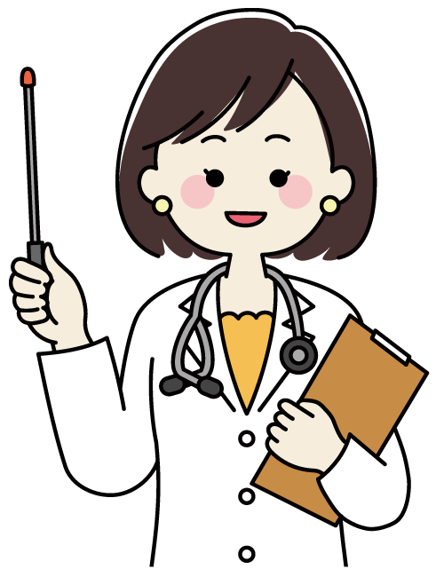 産業医女性のイラスト